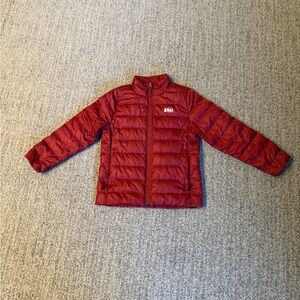 REI Kids Burgundy Puffer Jacket, XS 6-7